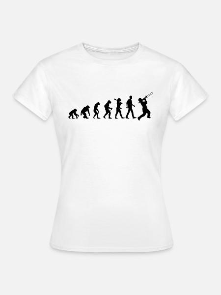 Jazz Evolution - Frauen T-Shirt - Weiß