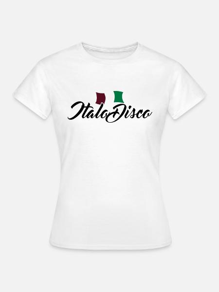 Italo Disco - Frauen T-Shirt - Weiß