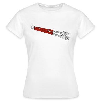 barbecue grill barbecue hamburger bacon bifteck sauver - T-shirt Femme - blanc - Devant - AI Model Female 172 dark (172cm)