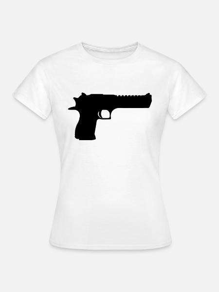 Desert Eagle / Deagle / D.50 - Frauen T-Shirt - Weiß
