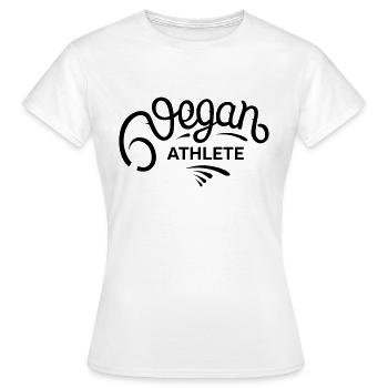 Vegan Athlete - Frauen T-Shirt - Weiß - Vorne - AI Model Female 172 dark (172cm)