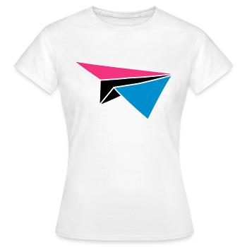 coloré couleur flocon de neige lune jouet papier p - T-shirt Femme - blanc - Devant - AI Model Female 172 dark (172cm)