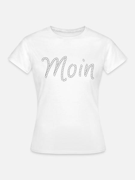 Moin - Frauen T-Shirt - Weiß