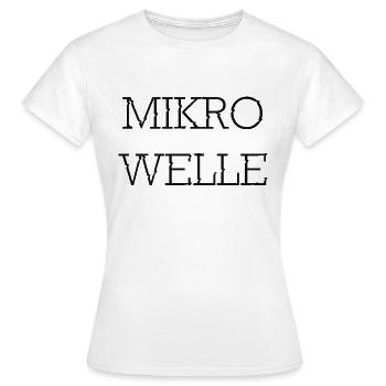 microwave - Women's T-Shirt - white - Front - AI Model Female 172 dark (172cm)