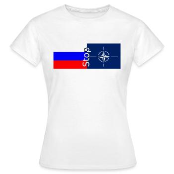 OTAN Russie - T-shirt Femme - blanc - Devant - AI Model Female 172 dark (172cm)