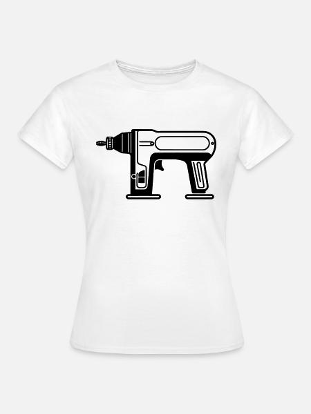 Bohrer - Frauen T-Shirt - Weiß