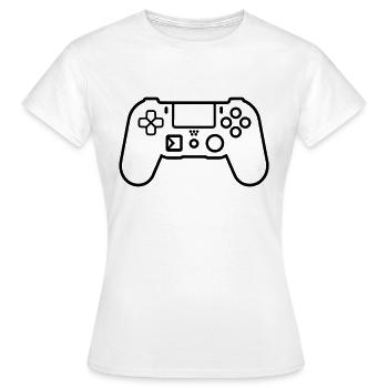 Videospiel-Controller - Frauen T-Shirt - Weiß - Vorne - AI Model Female 172 dark (172cm)