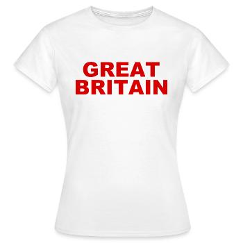 Great Britain - England - Soccer - Fußball - Frauen T-Shirt - Weiß - Vorne - AI Model Female 172 dark (172cm)