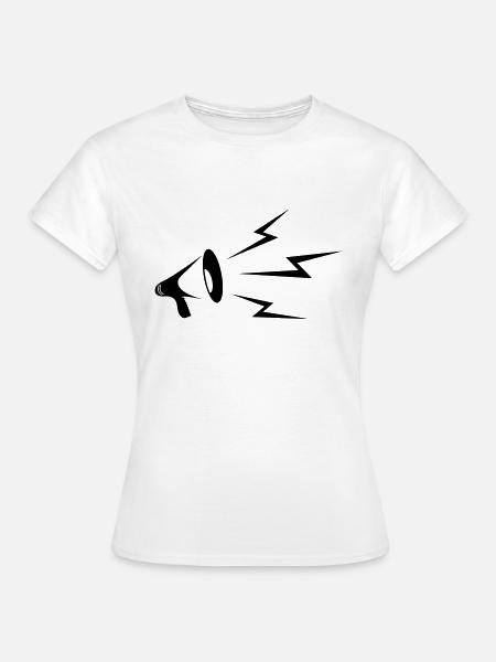 Megafon - Frauen T-Shirt - Weiß