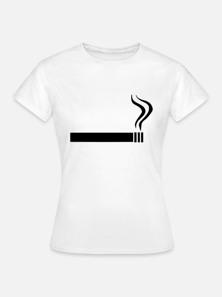 Zigarette - Rauchen - Frauen T-Shirt - Weiß