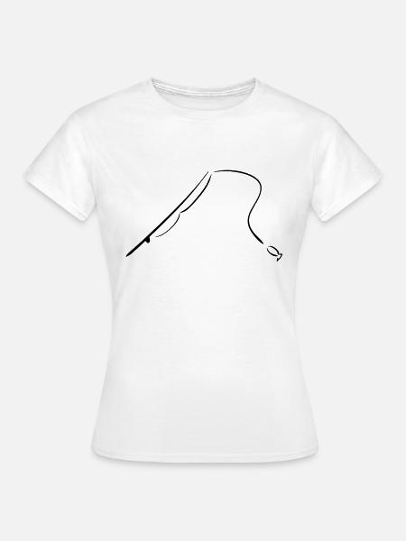 fischen - Frauen T-Shirt - Weiß