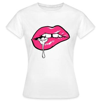 DIRTY MOUTH - Frauen T-Shirt - Weiß - Vorne - AI Model Female 172 dark (172cm)