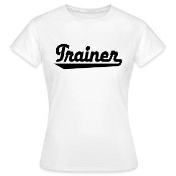 entraiîîneur - T-shirt Femme - blanc - Devant - AI Model Female 172 dark (172cm)
