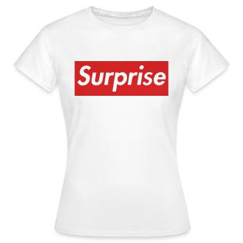 Surprise - Women's T-Shirt - white - Front - AI Model Female 172 dark (172cm)