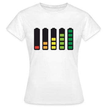 Battery - Women's T-Shirt - white - Front - AI Model Female 172 dark (172cm)