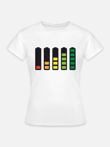 Battery - Frauen T-Shirt - Weiß