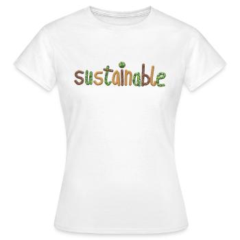 durable - T-shirt Femme - blanc - Devant - AI Model Female 172 dark (172cm)