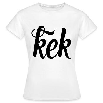 kek - Frauen T-Shirt - Weiß - Vorne - AI Model Female 172 dark (172cm)