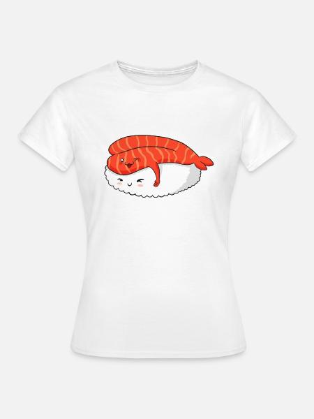 Sushi-Liebe - Frauen T-Shirt - Weiß