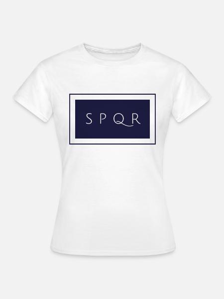 Spqr - Frauen T-Shirt - Weiß