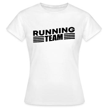 Running Team Running Marathon Trailrun Gift - Women's T-Shirt - white - Front - AI Model Female 172 dark (172cm)