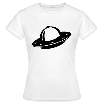 UFO - Women's T-Shirt - white - Front - AI Model Female 172 dark (172cm)
