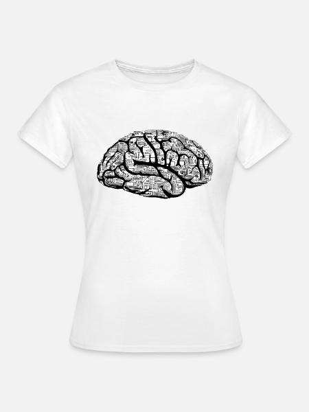 Black Brain NEUROSCIENCE - Frauen T-Shirt - Weiß