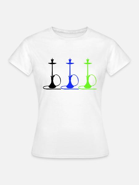 Wasserpfeife - Frauen T-Shirt - Weiß