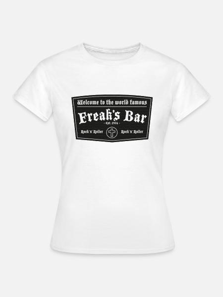 Freak's Bar Schwarz - Frauen T-Shirt - Weiß