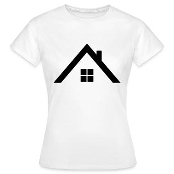 Dach - Frauen T-Shirt - Weiß - Vorne - AI Model Female 172 dark (172cm)