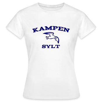 Sylt - North Sea - Germany - Kampen - Island - Women's T-Shirt - white - Front - AI Model Female 172 dark (172cm)