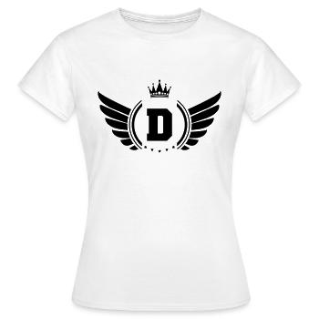 Armoiries D - T-shirt Femme - blanc - Devant - AI Model Female 172 dark (172cm)