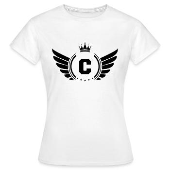 armoiries C - T-shirt Femme - blanc - Devant - AI Model Female 172 dark (172cm)