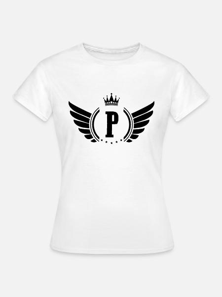 wappen p - Frauen T-Shirt - Weiß