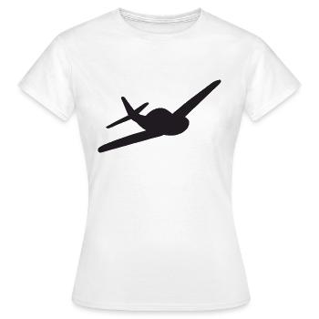 Maquette d’avion - T-shirt Femme - blanc - Devant - AI Model Female 172 dark (172cm)
