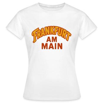 Frankfurt am Main - Frauen T-Shirt - Weiß - Vorne - AI Model Female 172 dark (172cm)