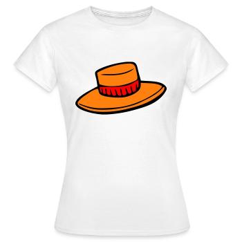 Hut - Frauen T-Shirt - Weiß - Vorne - AI Model Female 172 dark (172cm)