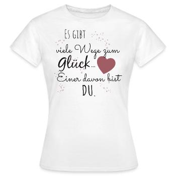 Traummann Große Liebe Traumfrau Spruch Geschenk - Frauen T-Shirt - Weiß - Vorne - AI Model Female 172 dark (172cm)