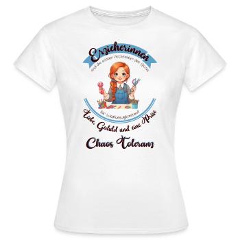 Beste Erzieherin - Frauen T-Shirt - Weiß - Vorne - AI Model Female 172 dark (172cm)