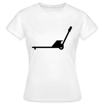 Transpalette manuel - T-shirt Femme - blanc - Devant - AI Model Female 172 dark (172cm)