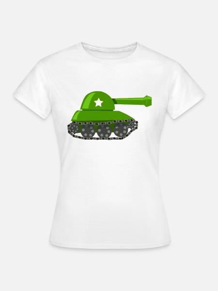 Panzer Comic - Frauen T-Shirt - Weiß