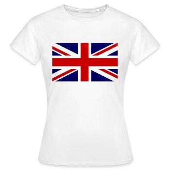 Großbritannien Flagge, Englandfahne, great britain - Frauen T-Shirt - Weiß - Vorne - AI Model Female 172 dark (172cm)