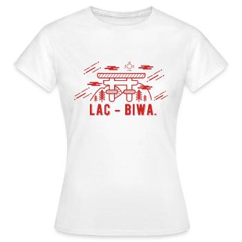 LAC BIWA - T-shirt Femme - blanc - Devant - AI Model Female 172 dark (172cm)