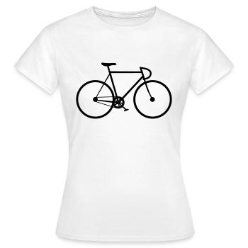 Fixie - T-shirt Femme - blanc - Devant - AI Model Female 172 dark (172cm)