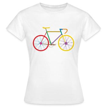 Cycling / Cycling - Women's T-Shirt - white - Front - AI Model Female 172 dark (172cm)