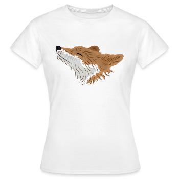 Renard animal amour des animaux - T-shirt Femme - blanc - Devant - AI Model Female 172 dark (172cm)