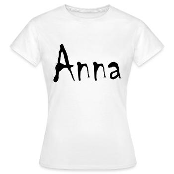 anna - Frauen T-Shirt - Weiß - Vorne - AI Model Female 172 dark (172cm)