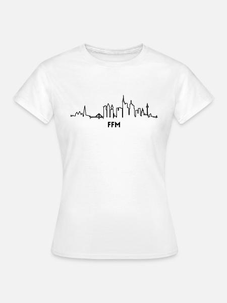 Stadt Frankfurt FFM - Frauen T-Shirt - Weiß