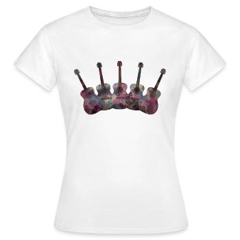 Guitars - Women's T-Shirt - white - Front - AI Model Female 172 dark (172cm)
