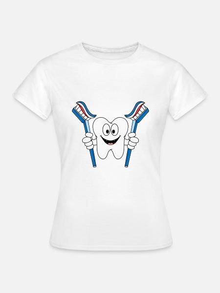 ZAHN - ZAHNARZT - ZAHNBÜRSTEN - KIND - BABY - Frauen T-Shirt - Weiß